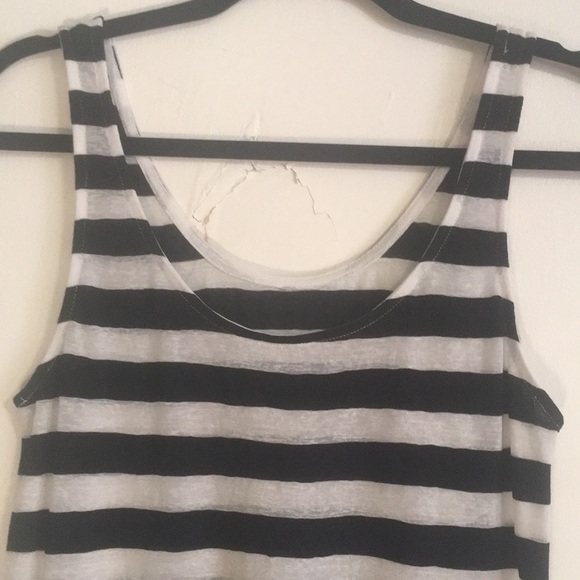 Sheer Black/White Tank Top (Size M) - Picture 2 of 5